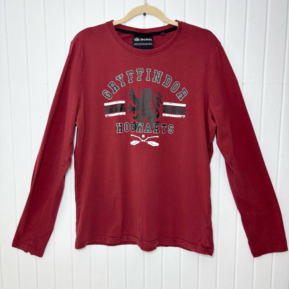 Wizarding World Harry Potter GRYFFINDOR T-Shirt Adult L Red Short Sleeve